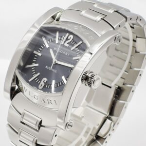 ブルガリ アショーマ AA48S 黒文字盤 AT 17.5cm BVLGARI Assioma C008257
