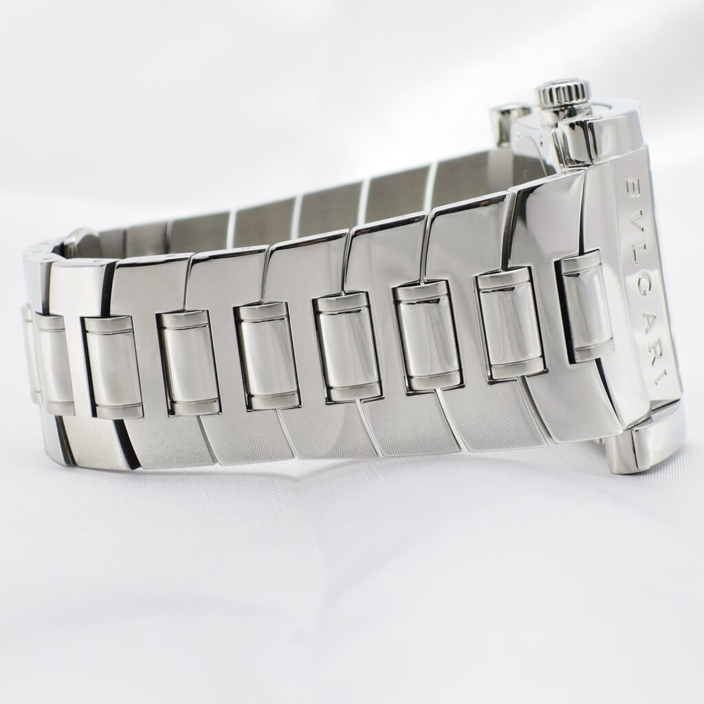 ブルガリ アショーマ AA48S 黒文字盤 AT 17.5cm BVLGARI Assioma C008257
