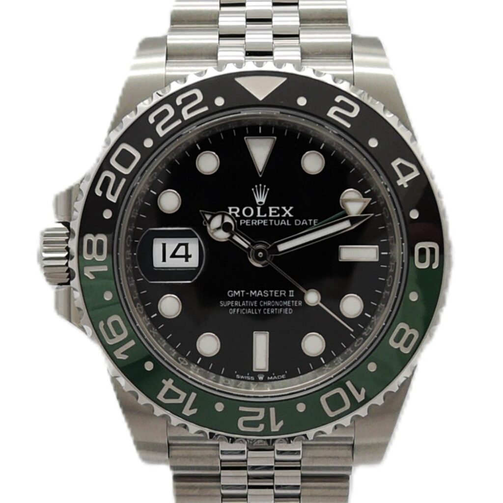 ロレックス GMTマスターⅡ 126720VTNR ジュビリーブレス  黒 緑 ブラック グリーン 18cm AT ROLEX GMT-MASTERⅡ Black Green C008260