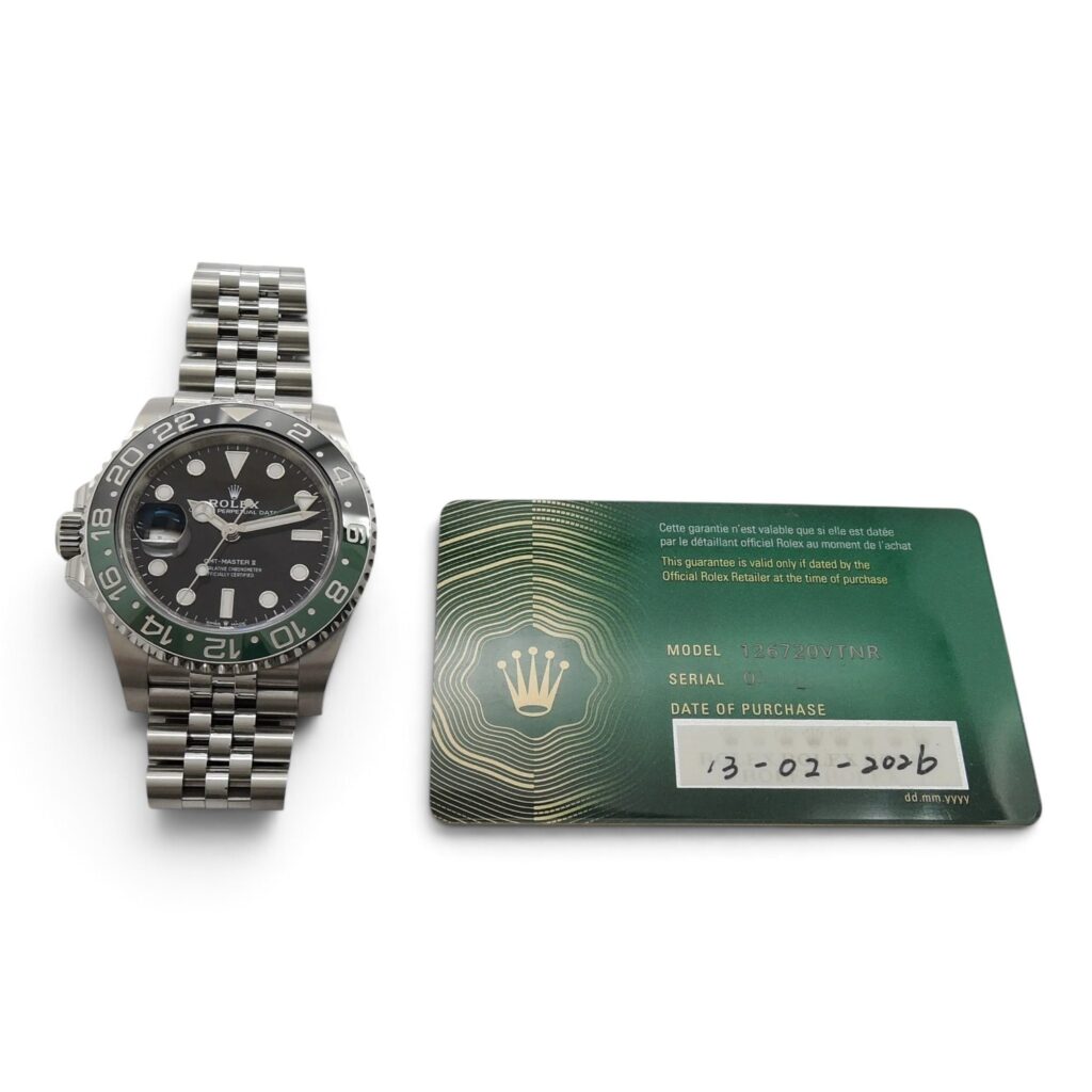 ロレックス GMTマスターⅡ 126720VTNR ジュビリーブレス  黒 緑 ブラック グリーン 18cm AT ROLEX GMT-MASTERⅡ Black Green C008260