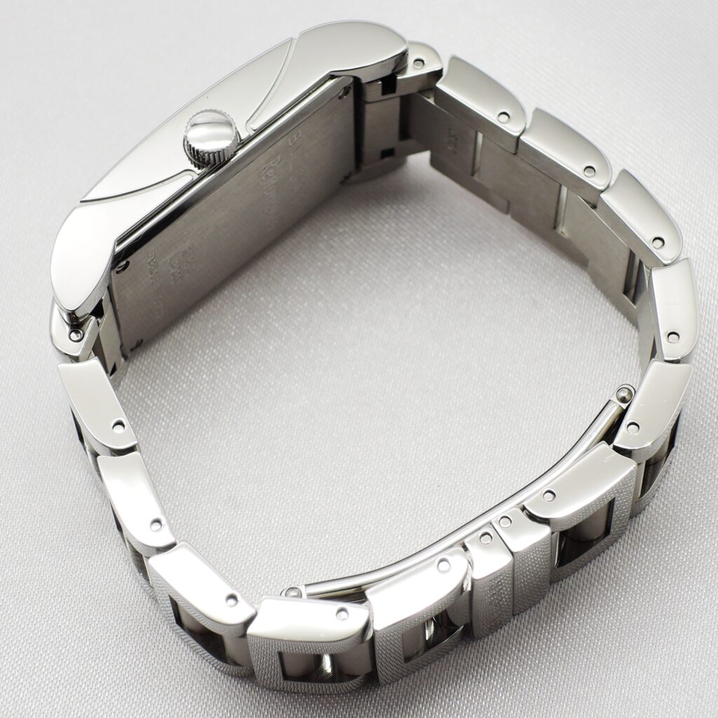 ブルガリ レッタンゴロ RT39BRSS 黒文字盤 AT 15.5cm BVLGARI Rettangolo C008273