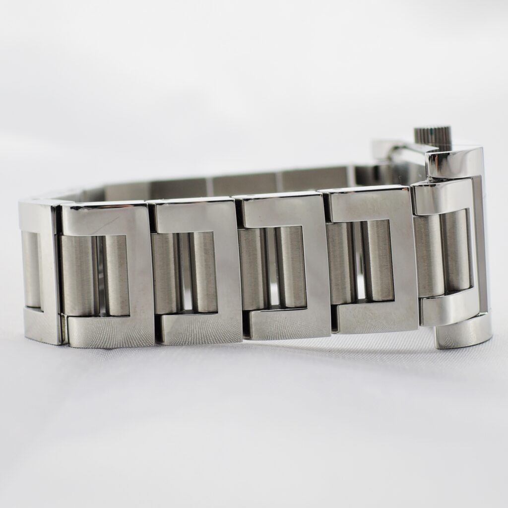ブルガリ レッタンゴロ RT39BRSS 黒文字盤 AT 15.5cm BVLGARI Rettangolo C008273