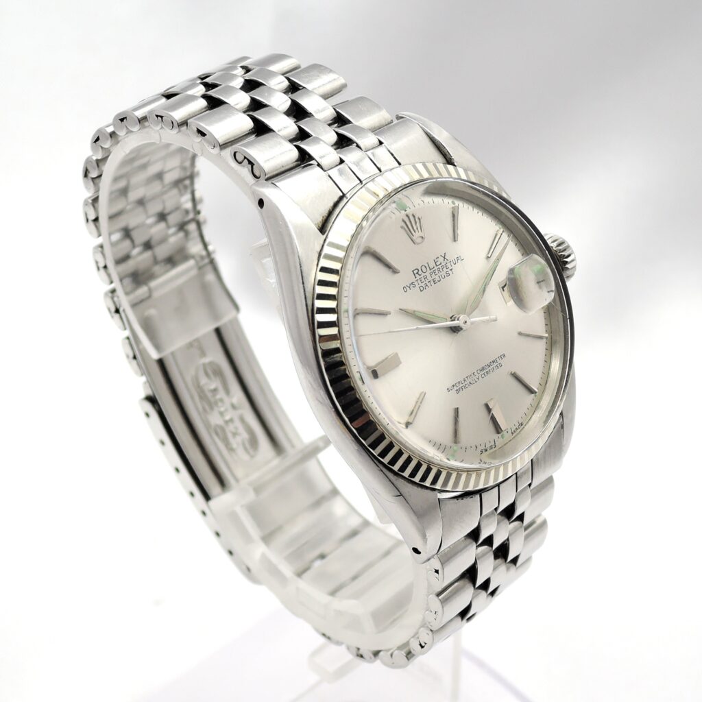 希少キャリバー ロレックス  デイトジャスト36 1601 シルバー文字盤  16cm AT ROLEX Date-Just 36 Silver C008587
