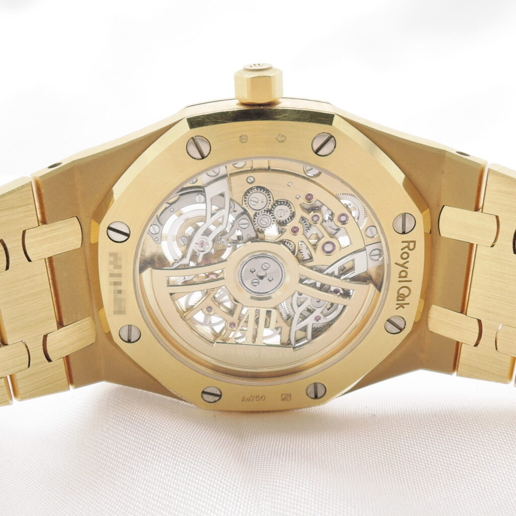 オーデマ・ピゲ ロイヤルオーク ジャンボ  エクストラ シン オープンワーク 16204BA.OO.1240BA.01 シルバー スケルトン 17.5cm AUDEMARS PIGUET Royal Oak C008024