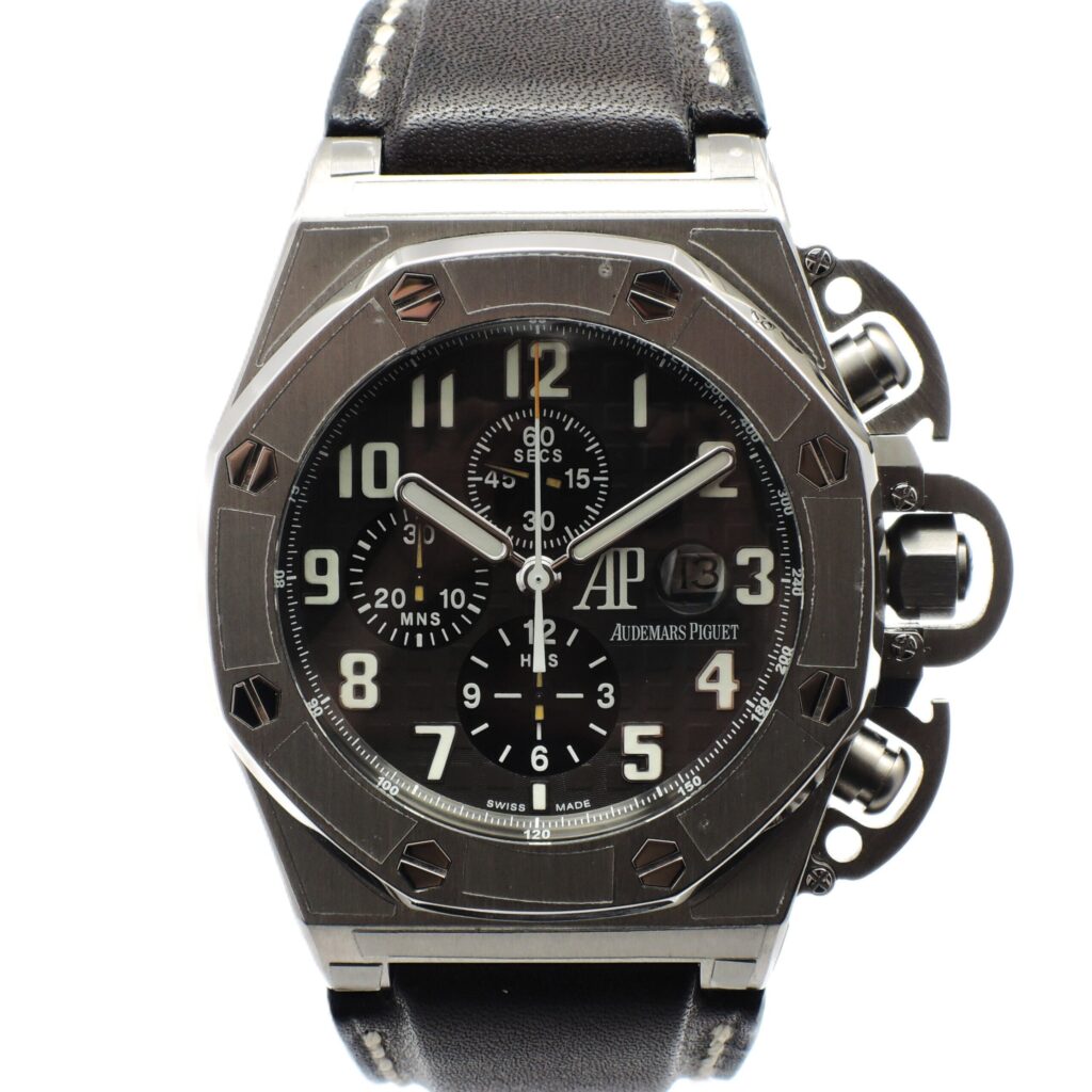 オーデマピゲ ロイヤルオーク オフショア T3 25863TI.OO.A001CU.01 グレー チタン/レザー 自動巻 Audemars Piguet C008804