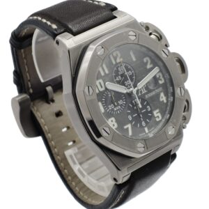 オーデマピゲ ロイヤルオーク オフショア T3 25863TI.OO.A001CU.01 グレー チタン/レザー 自動巻 Audemars Piguet C008804