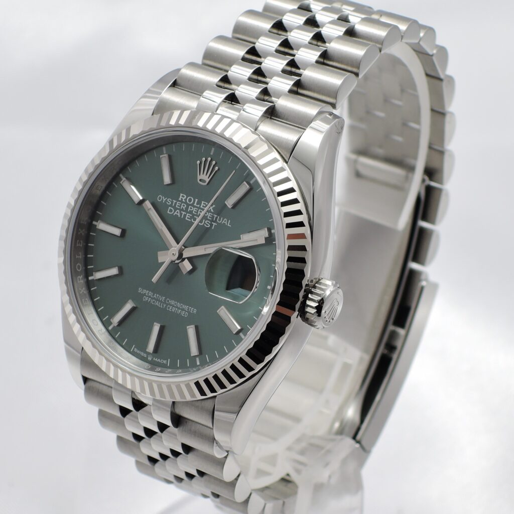 ロレックス デイトジャスト 36 126234 ミントグリーン 18cm WG/SS 自動巻 Rolex Date-Just 36 Mint green C008802