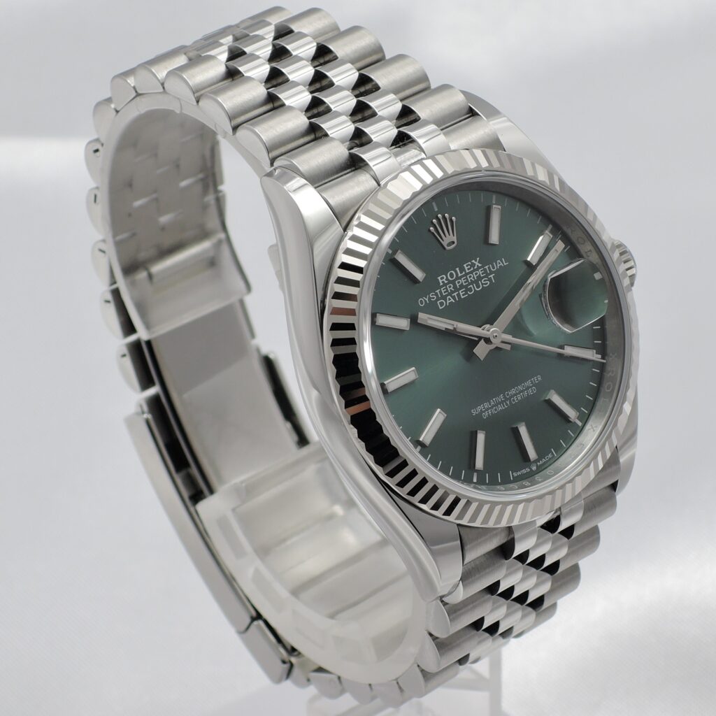 ロレックス デイトジャスト 36 126234 ミントグリーン 18cm WG/SS 自動巻 Rolex Date-Just 36 Mint green C008802
