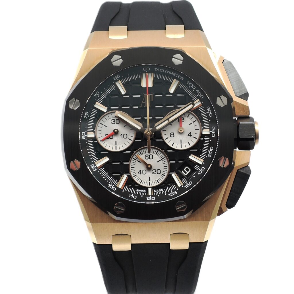 オーデマピゲ ロイヤルオーク オフショア クロノグラフ 26420RO.OO.A002CA.01 ブラック PG/CE 自動巻 Audemars Piguet Royal Oak Offshore Chronograph C008729