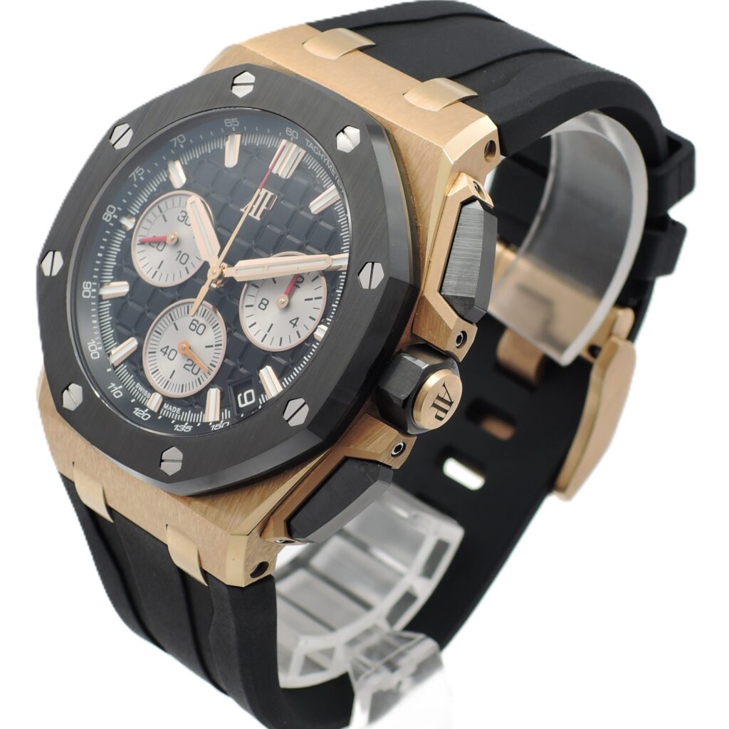 オーデマピゲ ロイヤルオーク オフショア クロノグラフ 26420RO.OO.A002CA.01 ブラック PG/CE 自動巻 Audemars Piguet Royal Oak Offshore Chronograph C008729
