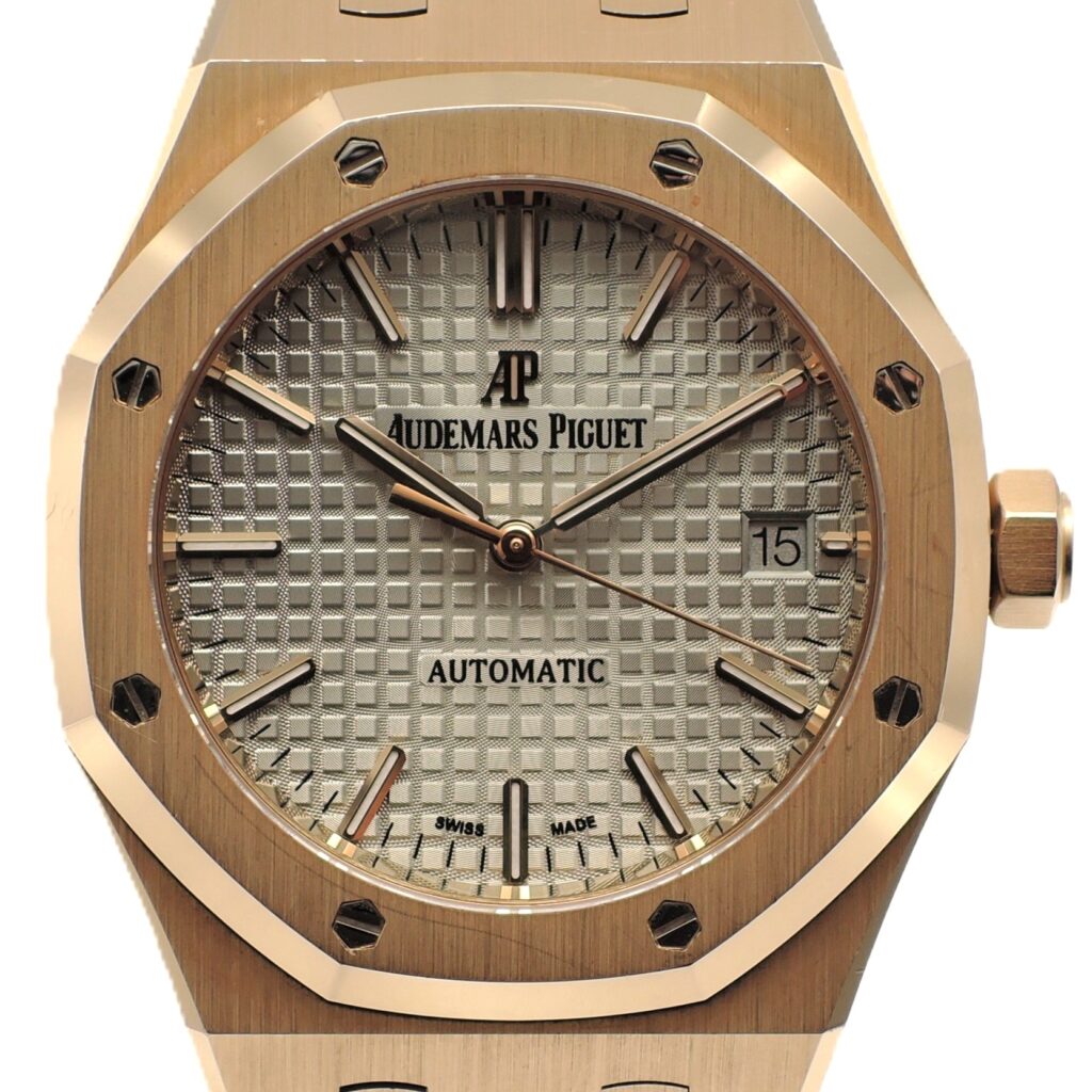 オーデマピゲ ロイヤルオーク オートマティック 15450OR.OO.1256OR.01 シルバー PG 自動巻 Audemars Piguet Royal Oak  C008440
