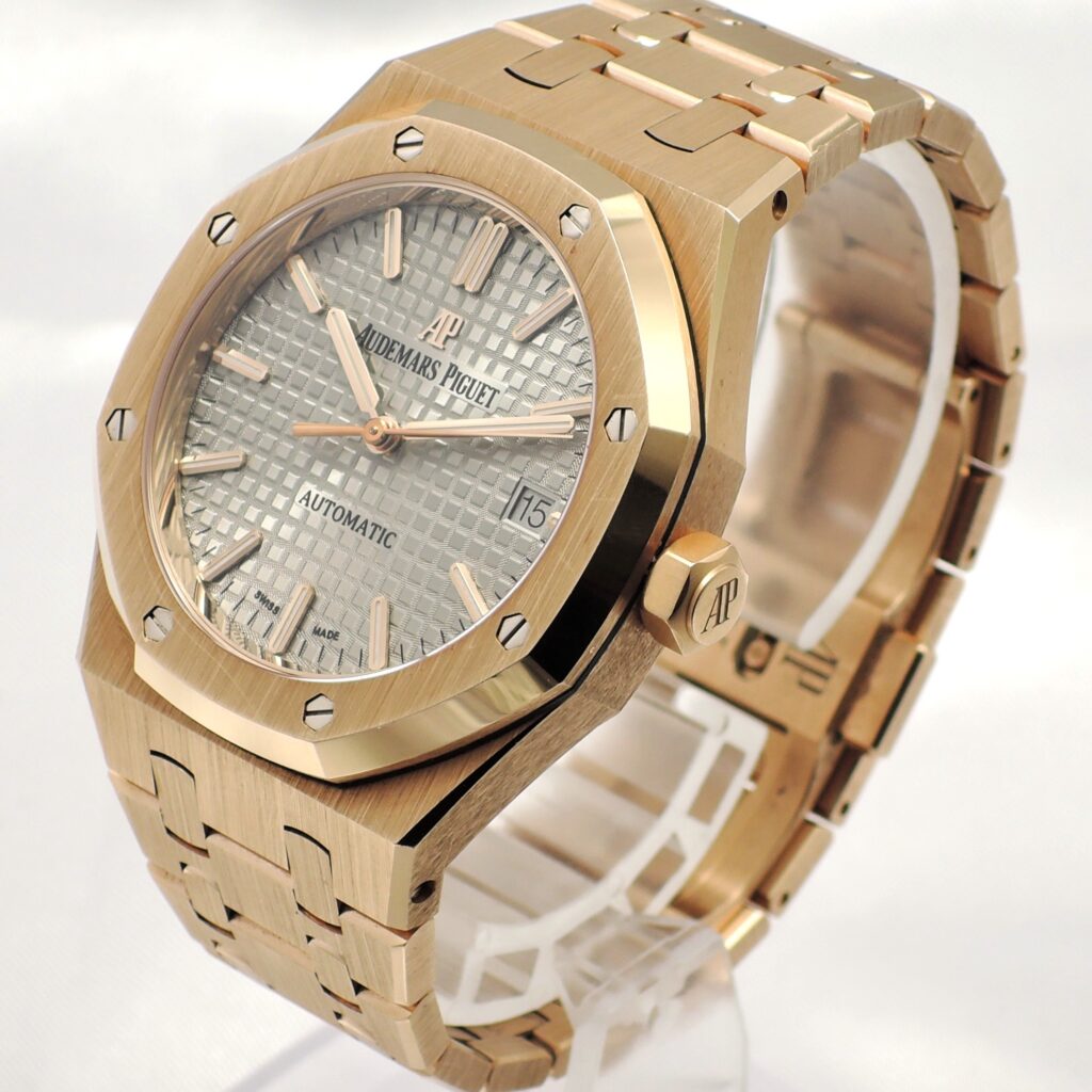 オーデマピゲ ロイヤルオーク オートマティック 15450OR.OO.1256OR.01 シルバー PG 自動巻 Audemars Piguet Royal Oak  C008440
