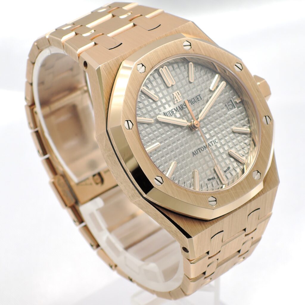 オーデマピゲ ロイヤルオーク オートマティック 15450OR.OO.1256OR.01 シルバー PG 自動巻 Audemars Piguet Royal Oak  C008440