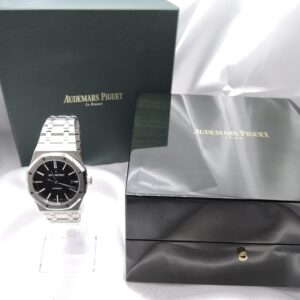 オーデマピゲ ロイヤルオーク 41 15400ST.OO.1220ST.01 黒 ブラック 18cm AT AUDEMARS PIGUET Royal Oak 41 Black C006905