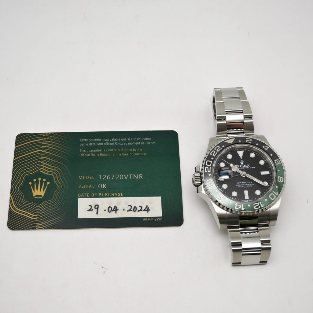 ロレックス GMTマスターⅡ 126720VTNR 2024年保証書 黒 ブラック AT 18cm ROLEX GMT-MasterⅡ Black C004842