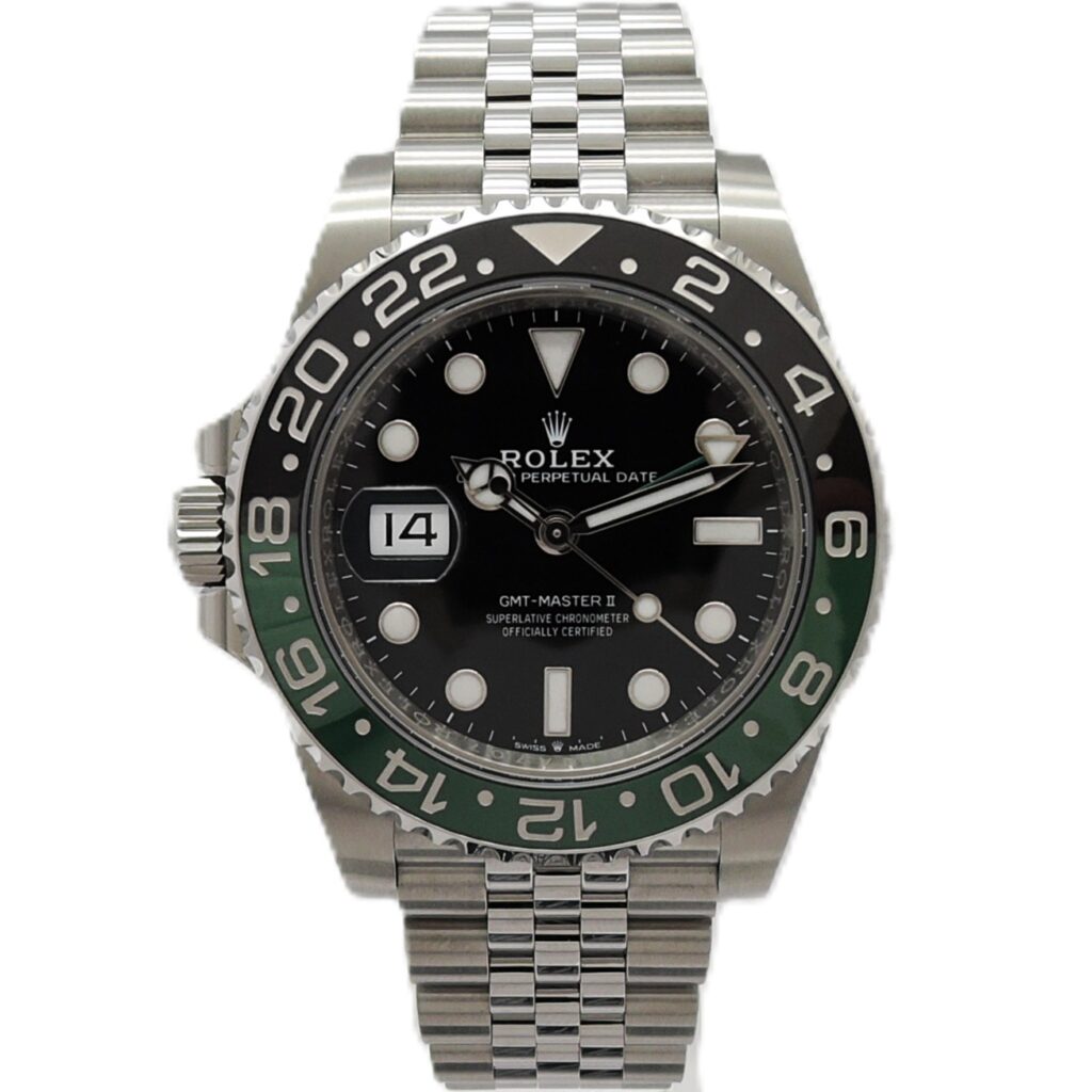 ロレックス GMTマスターⅡ 126720VTNR ジュビリーブレス  黒 緑 ブラック グリーン 18cm AT ROLEX GMT-MASTERⅡ Black Green C008260