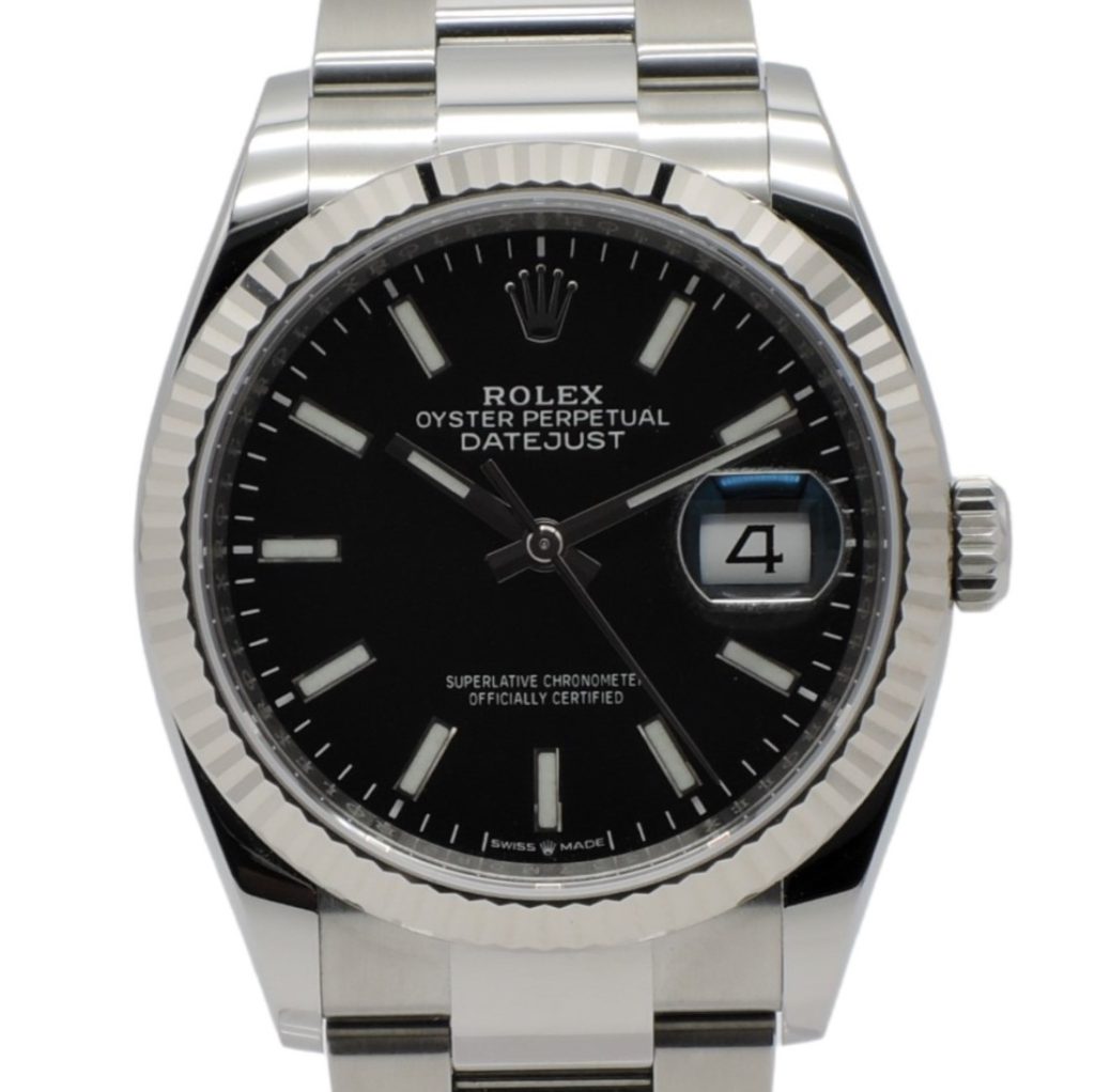 ロレックス デイトジャスト 36 126234 ブラック AT ROLEX Date-Just 36 C003835