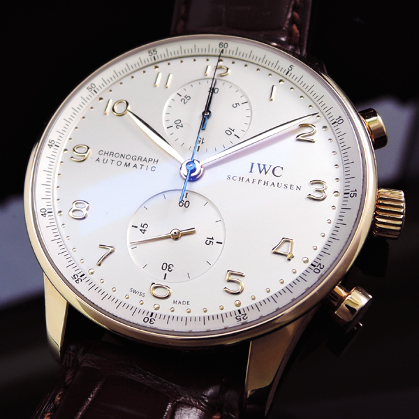 インターナショナルウォッチカンパニー IWC ポルトギーゼ クロノグラフ IW371402 K18PG 自動巻き メンズ 腕時計