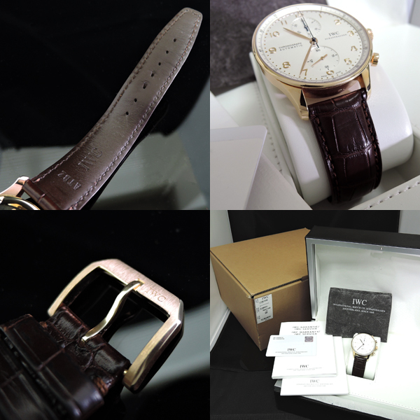 インターナショナルウォッチカンパニー IWC ポルトギーゼ クロノグラフ IW371402 K18PG 自動巻き メンズ 腕時計