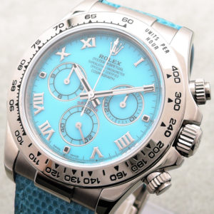 ロレックス デイトナビーチ ブルー 116519 ターコイズブルー文字盤 WG Rolex Daytona Beach Turquoise blue dial 保証書 サービス保証書 箱