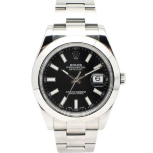 ロレックス デイトジャストⅡ  116300 黒 ブラック  17.5cm AT ROLEX Date-JustⅡBlack C005428