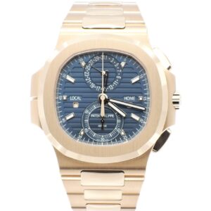 パテックフィリップ ノーチラス トラベルタイム クロノグラフ 5990/1R-001 ブルー 17.5cm PATEK PHILIPPE Nautilus Travel Time Chronograph Blue C006898