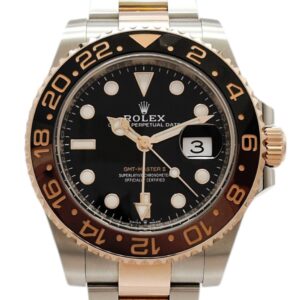 ロレックス GMTマスターⅡ 126711CHNR 保証書 黒 ブラック 18cm AT ROLEX GMT-MASTERⅡ Black C008198