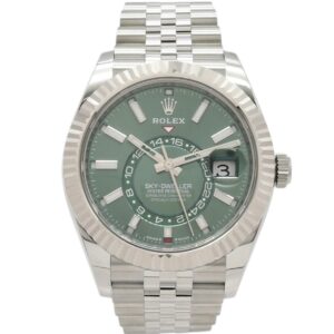 ロレックス スカイドゥエラー 336934 2025年保証書 緑 ミントグリーン 17cm AT ROLEX Sky-Dweller Green C008063