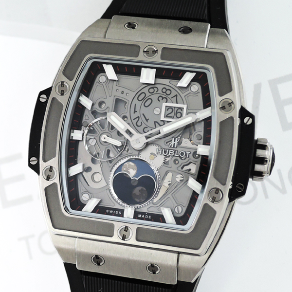 HUBLOT SPIRIT OF BIG BANG 647.NX.1137.RX MOON PHASE BIC DATE TITANIUM ...