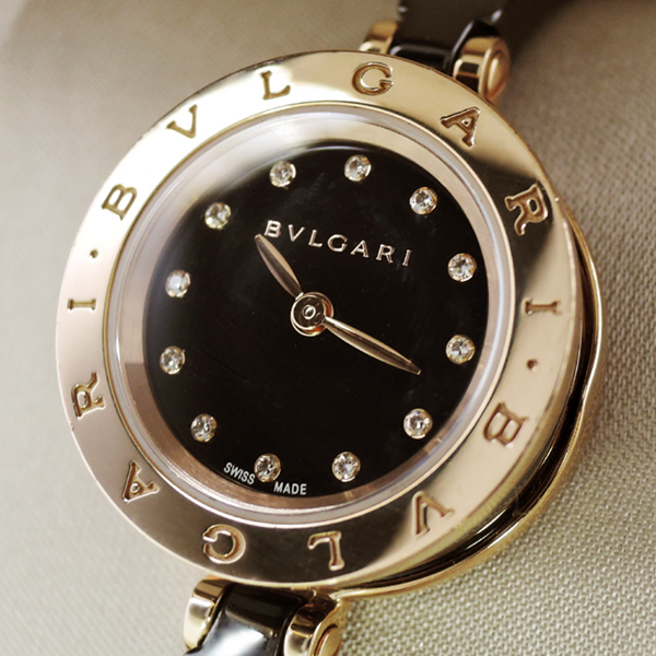 ブルガリ BVLGARI B-zero1 BZ23BSGCC/12.S 12Pダイヤ ブラック レディース クオーツ 時計